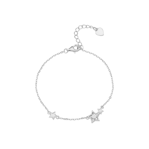 Lắc tay Bạc đính đá ngôi sao